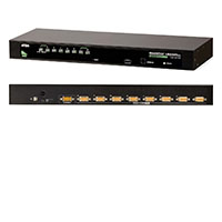 8-Port KVM Switch, Front and Rear Views