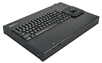 82-key Mil-grade Desktop Keyboard with 2-inch Trackball & Smart Card Reader