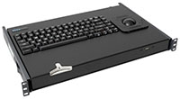 82-key Mil-grade Desktop Keyboard with 2-inch Trackball & Smart Card Reader