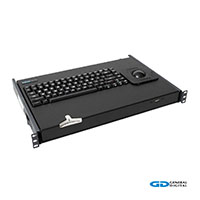 82-key Rack Mount Keyboard with Trackball and Smart Card Reader