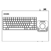 82-key Desktop Keyboard with Trackball