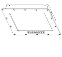 Saber PanelMount Military-grade Rugged Display