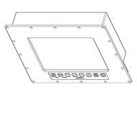 Saber PanelMount Military-grade Rugged Display