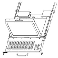 SlimLine 1U 15.0-inch in Operating Position