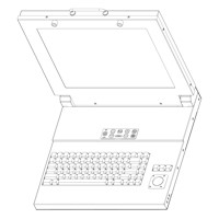 SlimLine Lite II 17.0 Rugged Flip-up Display Keyboard