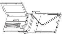 SlimLine Lite II 17.3 Rugged Rack Mount Display/Keyboard