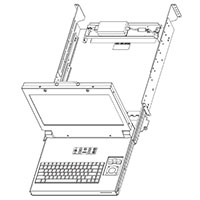 SlimLine Lite II 17.3 Rugged Rack Mount Display/Keyboard