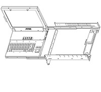 SlimLine Lite II 19.0 Rugged Rack Mount Display/Keyboard