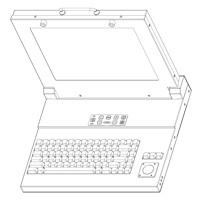 SlimLine Lite II 15.0 Rugged Flip-up Display/Keyboard