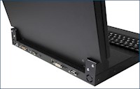 SlimLine Lite II Rugged Flip-up Display/Keyboard Rear Connectors