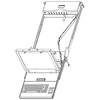 SlimLine Lite II 19.0 with KVM Switch & Cable Carrier