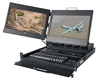 TwoView 2 Dual Display/Keyboard in Operating Position