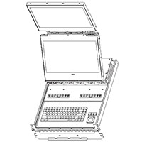 TwoView 2 Vertical Rugged Dual Display with Keyboard