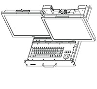 TwoView Rugged Dual Display with Keyboard