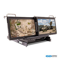 TwoView Micro 17.3-inch Dual Displays in Operating Position