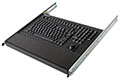 121-key Mil-grade Backlit Rack Mount Keyboard with Wrist Pad - Front View 121-key Mil-grade Backlit Rack Mount Keyboard with Wrist Pad - Front View