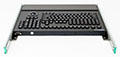 121-key Rugged Rack Mount Backlit Keyboard with Wrist Rest - Rear View