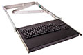 82-key Rack Mount Keyboard with Trackball and Cable Management Guide