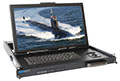 SlimLine 1U Rugged Rack Mount Display/Keyboard