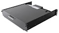 SlimLine 1U Rugged Rack Mount Display/Keyboard in Stowed Position