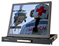 SlimLine Micro Rugged Rack Mount Flip-up Display SlimLine Micro Rugged Rack Mount Flip-up Display